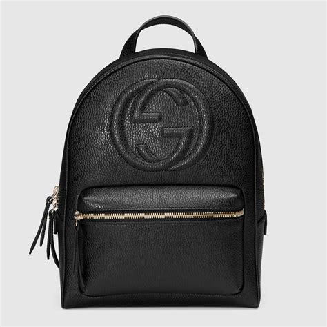 gucci soho backpack black|black gucci backpack for women.